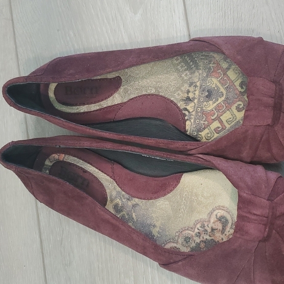 Born Women Comfort Suede Ballet Flats shoes sz 9.5 - Picture 8 of 11